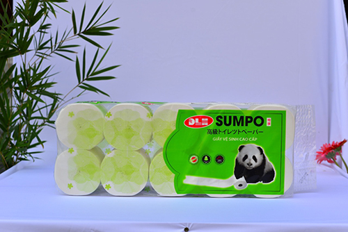 Giấy vệ sinh Sumpo xanh lô 10 cuộn