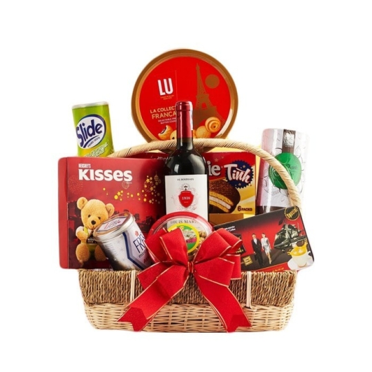 Giỏ quà tết Hamper - set theo yêu cầu - NBP005