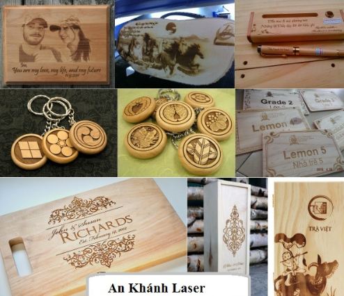 Khắc laser trên gỗ