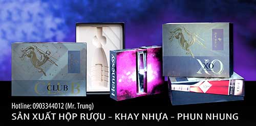 Hộp - Khay nhựa - Phun nhung