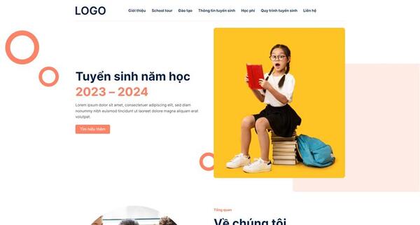 Tạo landing page tuyển sinh