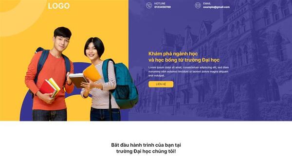 Tạo landing page tuyển sinh