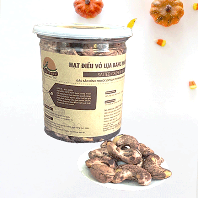 Hạt điều vỏ lụa rang muối