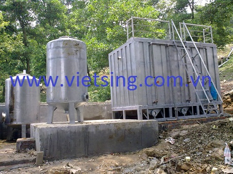 Hệ thống xử lý nước thải mỏ than