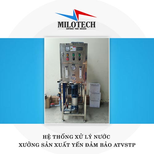 Hệ thống xử lí nước cho xưởng SX yến đảm bảo ATVSTP