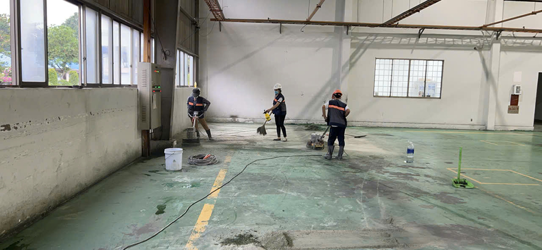 Hình ảnh máy móc, thi công đánh bóng sàn