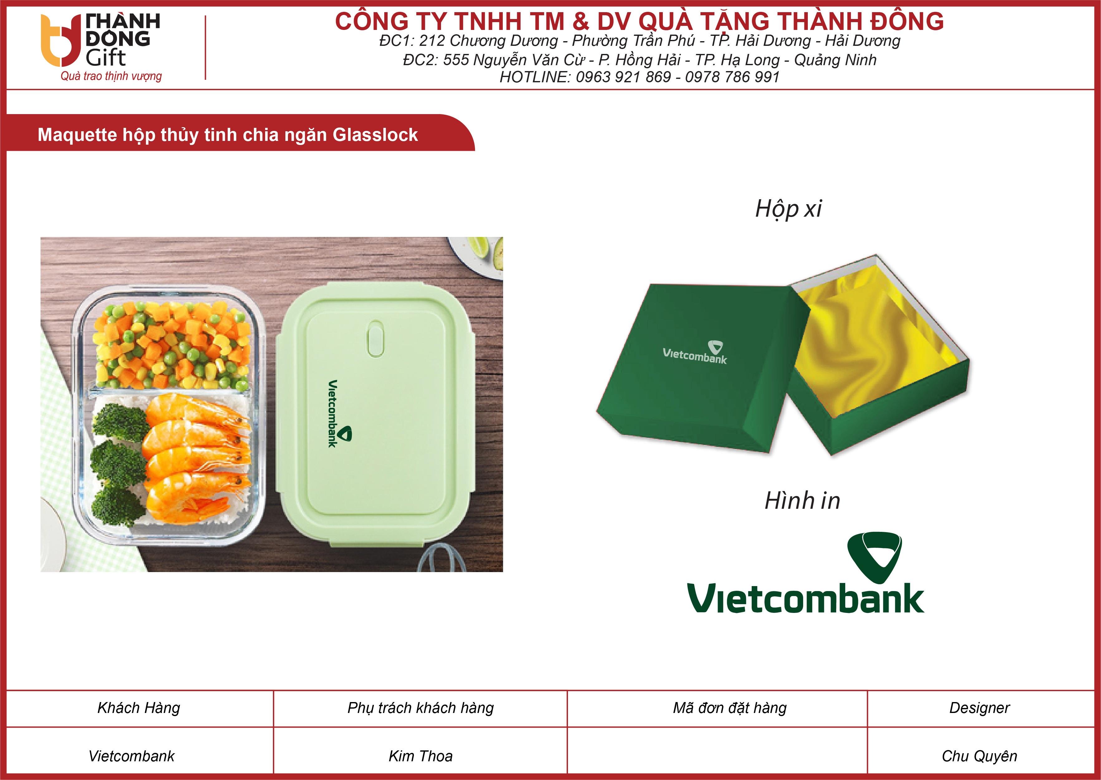 Hộp thủy tinh chia ngăn