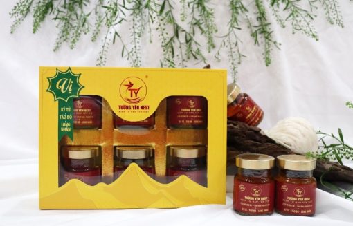 Hộp 6 hũ luxury tam vị ( Táo đỏ- ký từ - long nhãn)