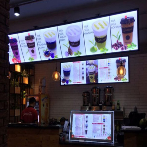Hộp đèn menu