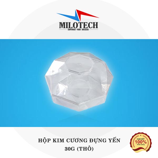 Hộp kim cương đựng yến 30g (thô)
