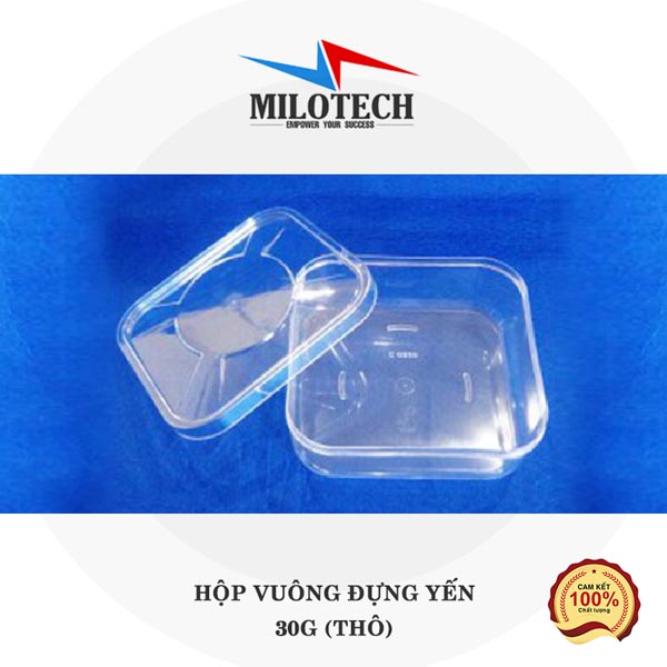 Hộp vuông đựng yến 30g (thô)