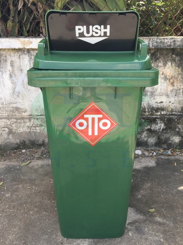 Thùng rác nhựa HDPE nắp hở