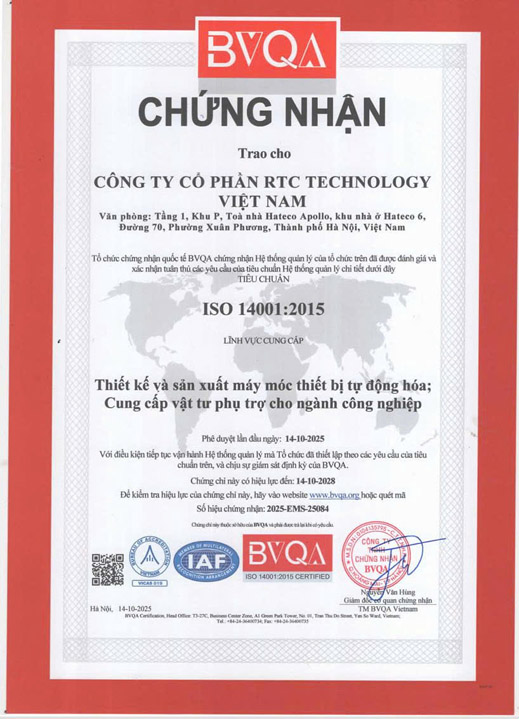 Chứng nhận ISO 14001:2015