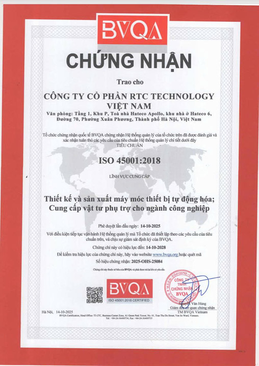 Chứng nhận ISO 45001:2018
