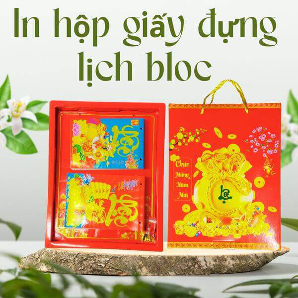 In hộp giấy đựng lịch blog