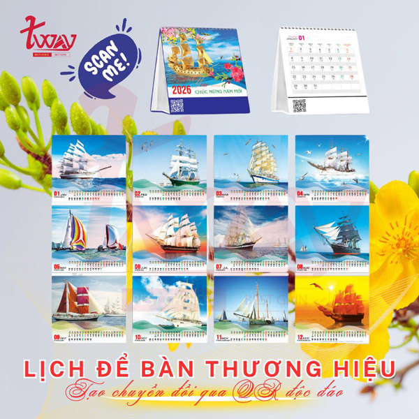 In lịch để bàn