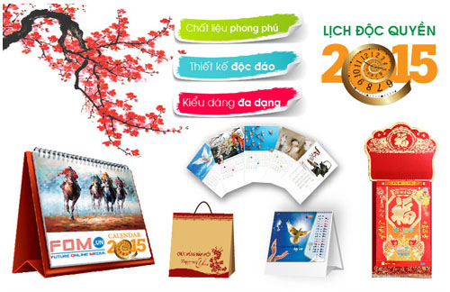 In lịch tết độc quyền