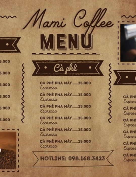In menu nhựa, menu fomex