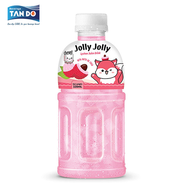Nước thạch dừa Jolly Jolly vị vải thiều