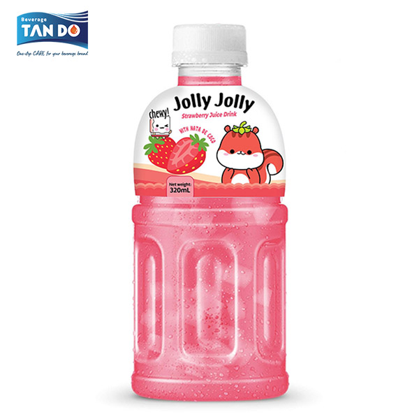 Nước thạch dừa Jolly Jolly vị dâu