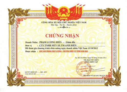KNC Sản phẩm chất lượng-thương hiệu uy tín 2012