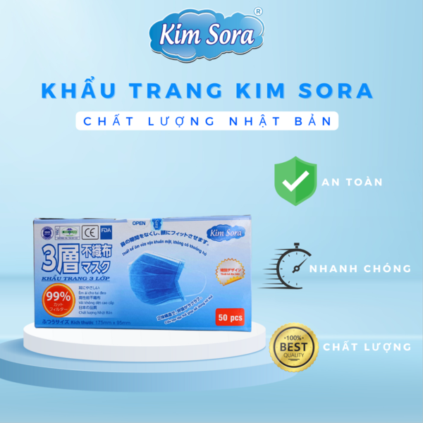 Khẩu trang y tế 3 lớp xanh