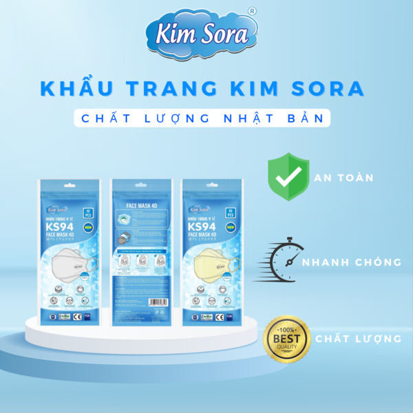 Khẩu trang y tế KS94 túi 10 cái
