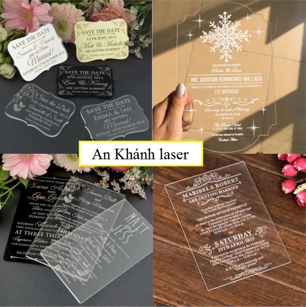 Khắc laser trên mica