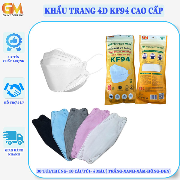 Khẩu trang 4D KF94 cao cấp