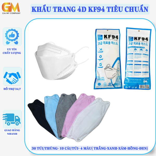Khẩu trang 4D KF94 tiêu chuẩn