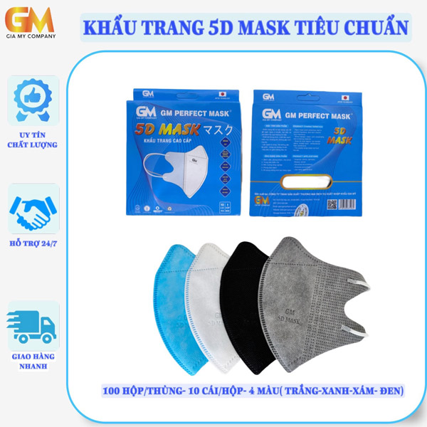 Khẩu trang 5D tiêu chuẩn
