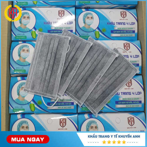 Khẩu trang y tế 4 lớp Khuyến Anh