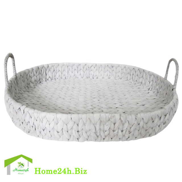Khay lục bình khung sắt trắng