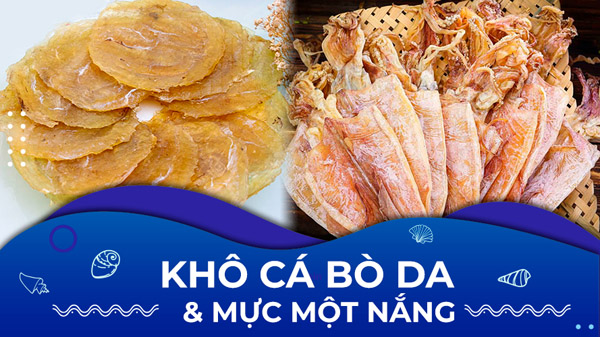 Khô cá và mực một nắng