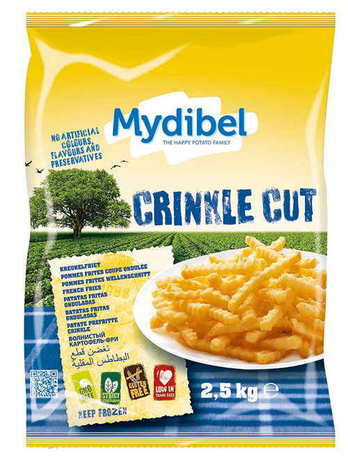 Khoai Tây Đông Lạnh Cắt Răng Cưa Hiệu Mydibel 2.5Kg