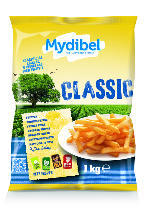 Khoai Tây Đông Lạnh Cắt Thẳng 9/9 Hiệu Mydibel 1Kg
