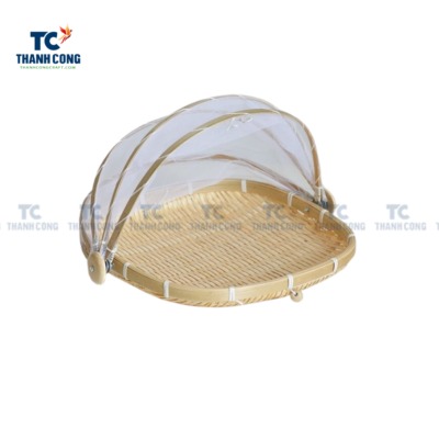 Cốc tre có nắp và tay cầm