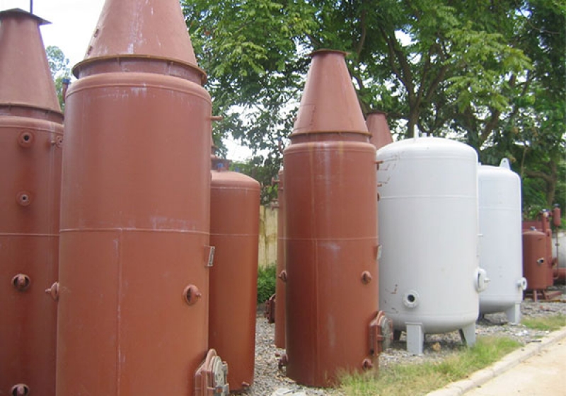 Nồi hơi đốt than ống lửa kiểu đứng