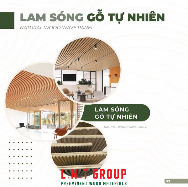 Lam sóng gỗ tự nhiên