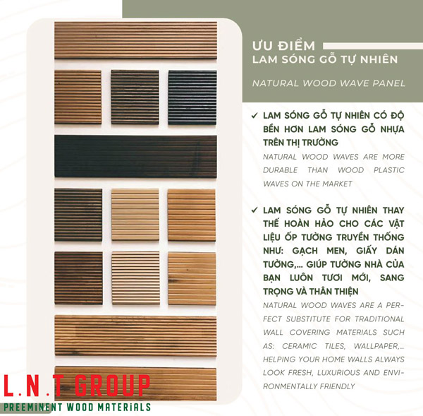 Lam sóng gỗ tự nhiên