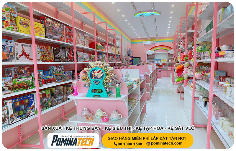 Lắp đặt cửa hàng phụ kiện quà tặng tại Thủ Đức