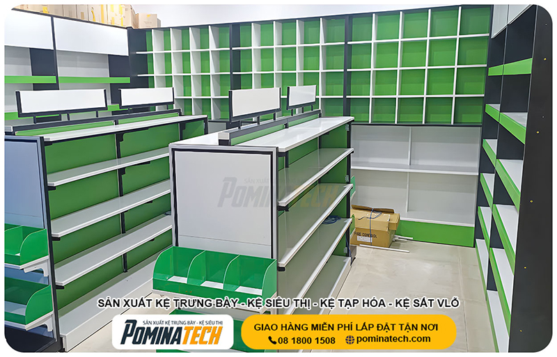 Lắp đặt cửa hàng mỹ phẩm tại Quận 8