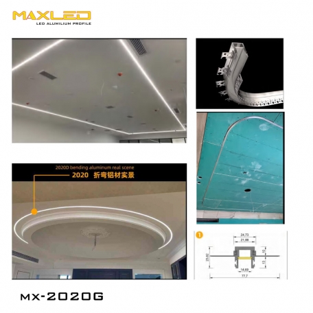 Led thanh nhôm uốn cong MX-2020G