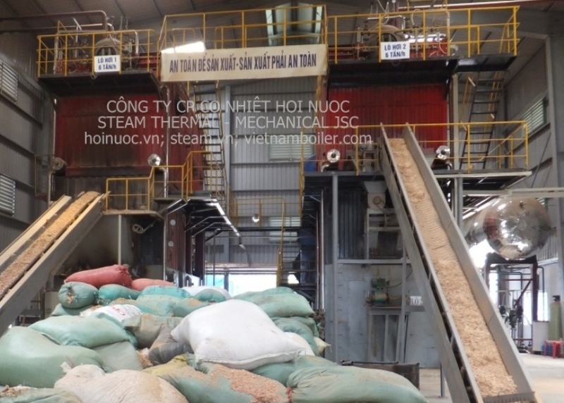 Lò hơi biomass 6T