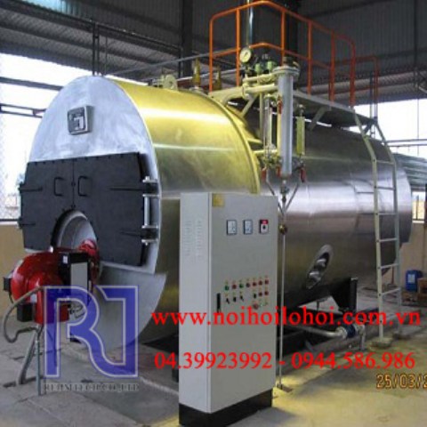 Nồi hơi đốt gas đặt nằm