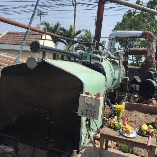 Lò hơi củi 4 tấn hơi