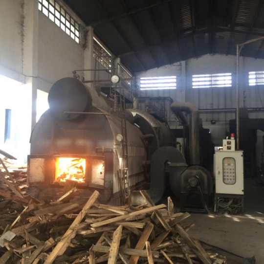 Lò hơi củi 15 tấn hơi