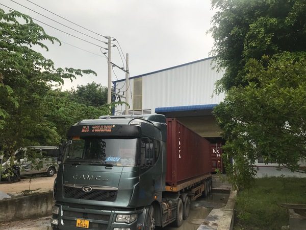 Khu vực lên container