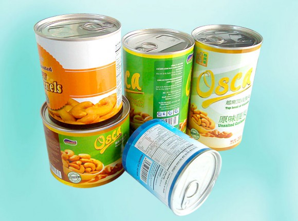 Lon đựng hạt điều