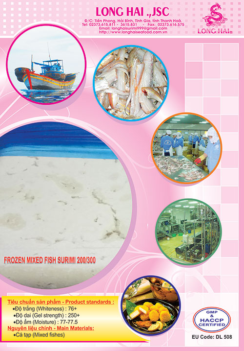 Chả cá đông lạnh SURIMI